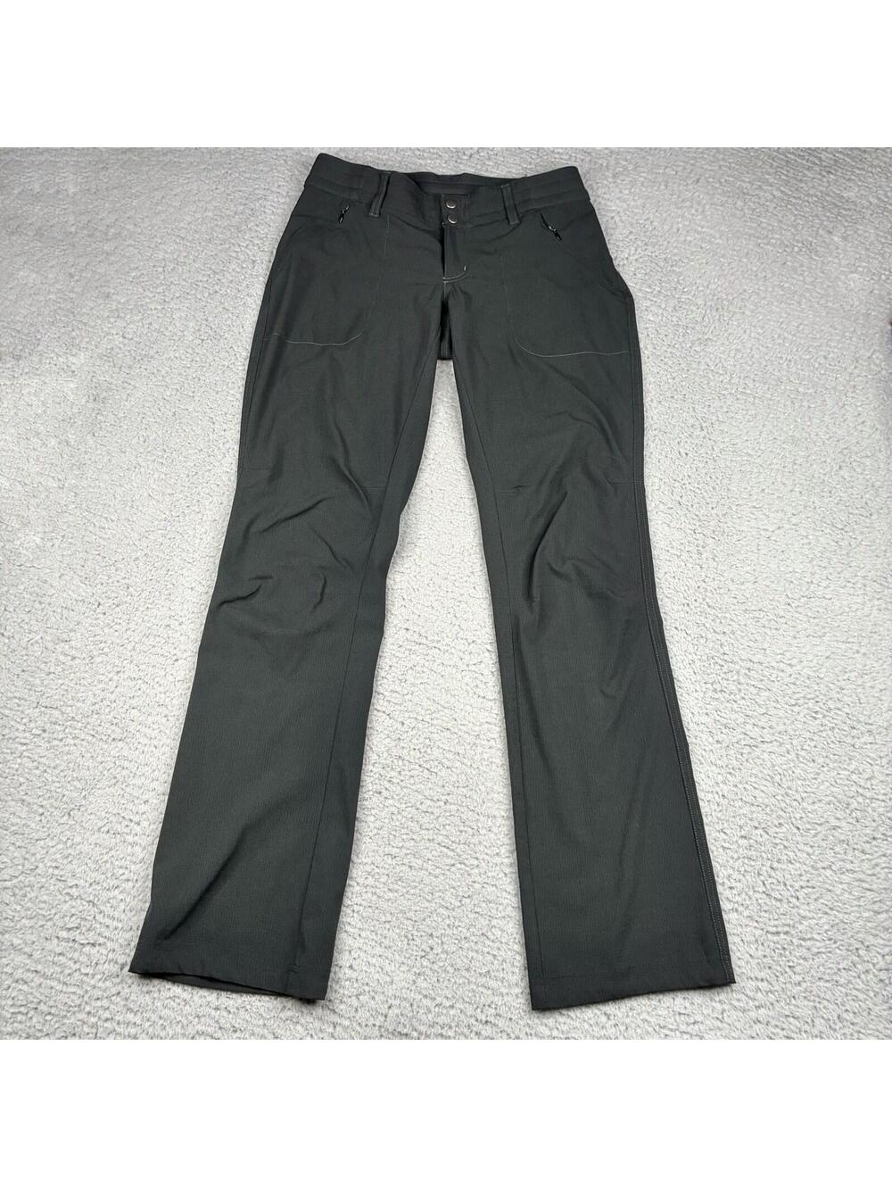 Kuhl Strattus Pants Womens 2 Reg Gray Ripstop Lightweight Hiking Outdoor 6234